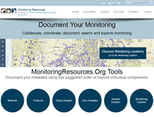 Tablet Screenshot of monitoringresources.org
